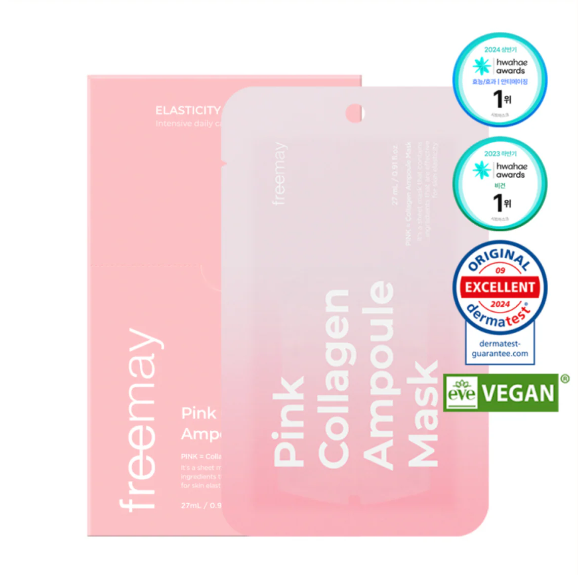 Freemay Pink Collagen Ampoule Mask - Image 2