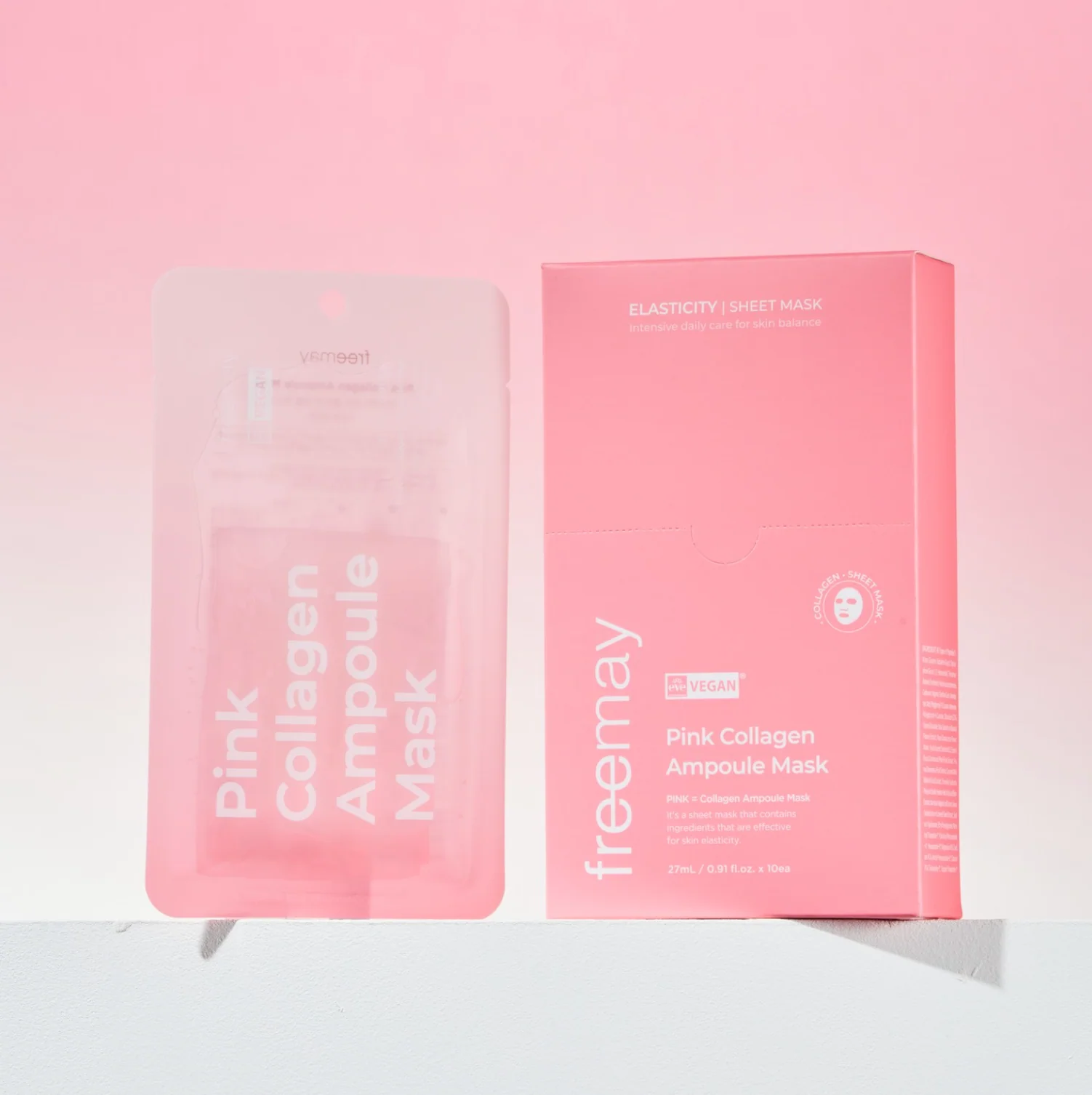 Freemay Pink Collagen Ampoule Mask - Image 4