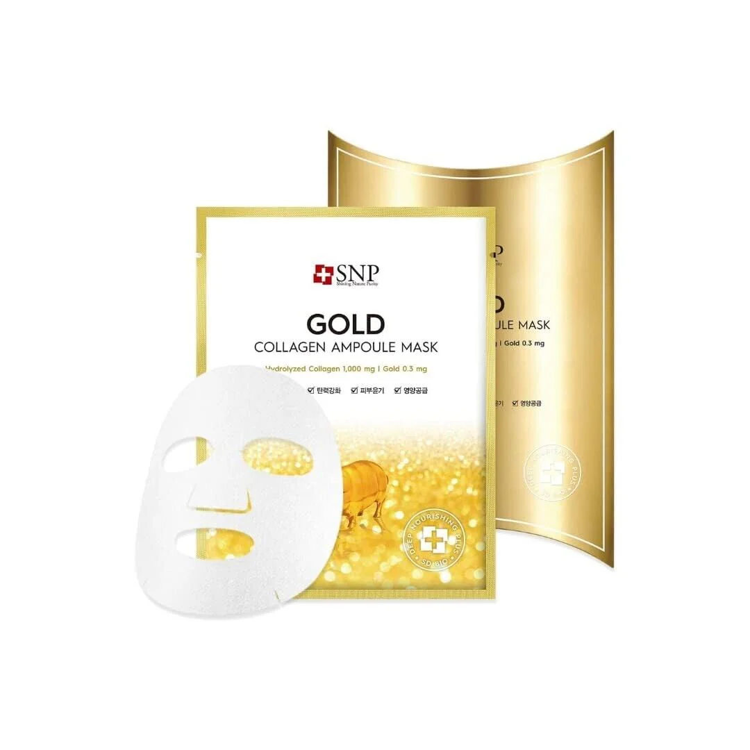SNP Gold Collagen Moisture Ampoule Mask - Image 7