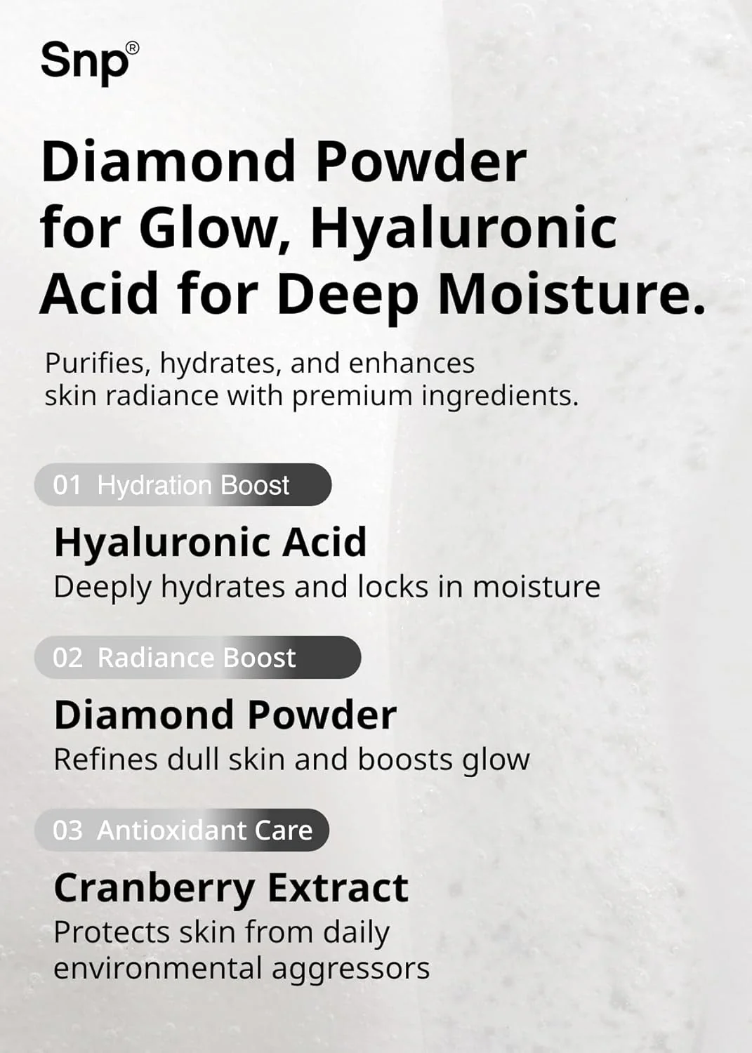 SNP Diamond Shining Moisture Ampoule Mask - Image 6